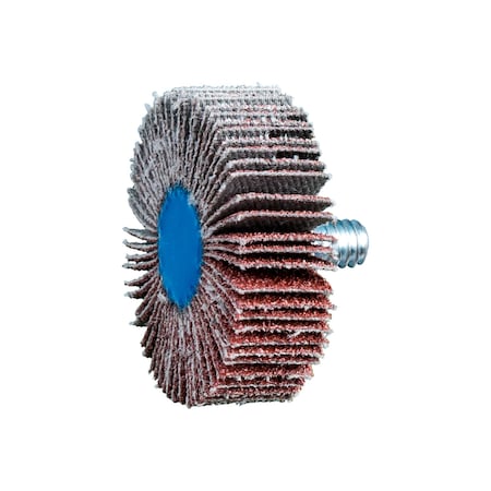 Pferd 1-1/2" x 1/2" Quick Change Flap Wheel - 1/4-20 Thread - Aluminum Oxide - 60 Grit 45330